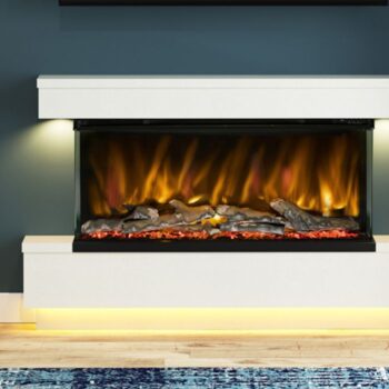 PRYZM Verdant Marble Electric Fireplace