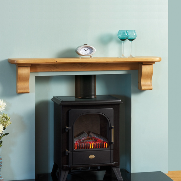 Plain Corbel Wood Fireplace Shelf - Image 2
