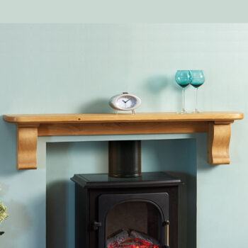 Plain Corbel Wood Fireplace Shelf