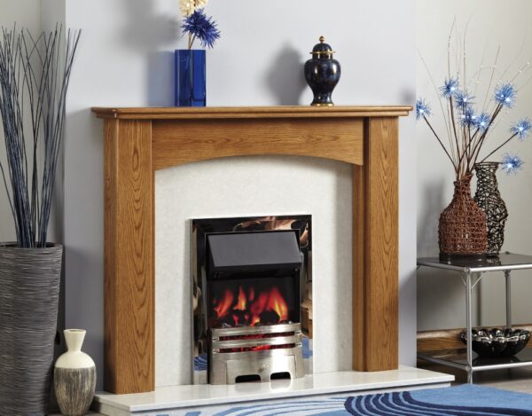 Plymton Painted / Solid Oak Fireplace Surround - Image 2