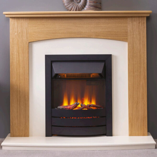 Poppy Painted And Solid Oak Fireplace Surround