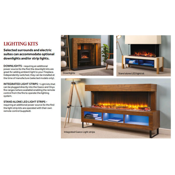 Arizona 1300 Painted / Veneer Electric Fireplace Suite - Image 5