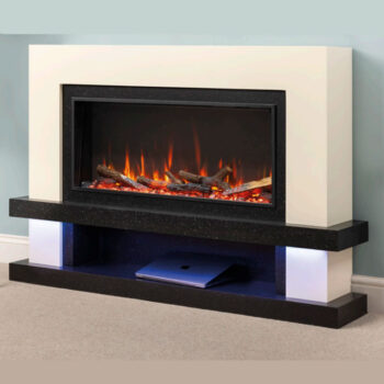 Shelburn 85 Painted / Veneer Electric Fireplace Suite