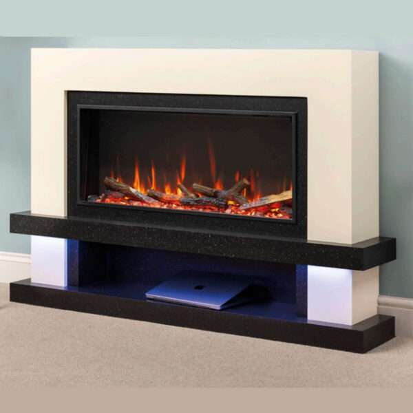 Shelburn 85 Painted / Veneer Electric Fireplace Suite