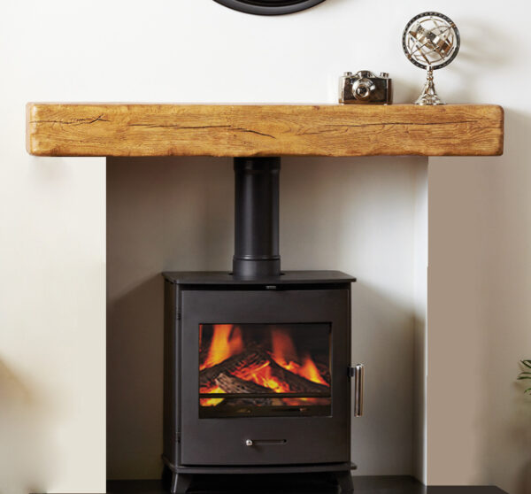 Standard Fascia Character Non Combustible Timber Effect Fireplace Beam - Image 2