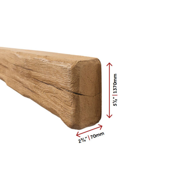Standard Fascia Character Non Combustible Timber Effect Fireplace Beam - Image 4