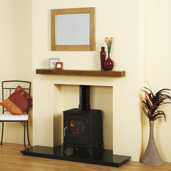 Standard Solid Oak Wood Fireplace Shelf - Image 3
