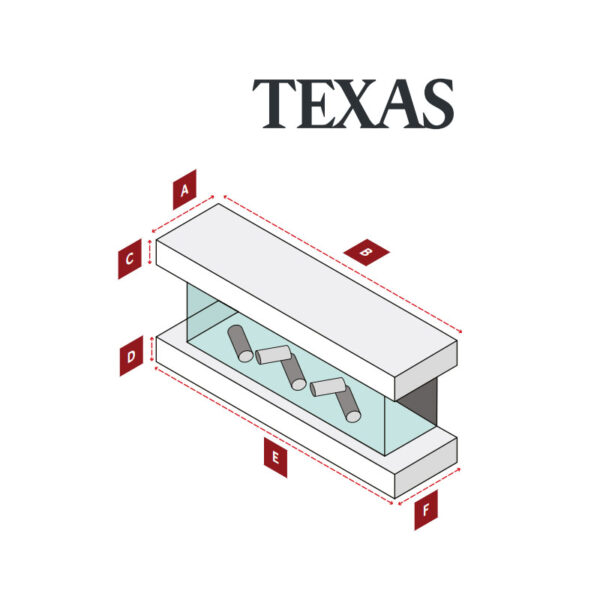 Texas 1300 Painted / Veneer Electric Fireplace Suite - Image 3