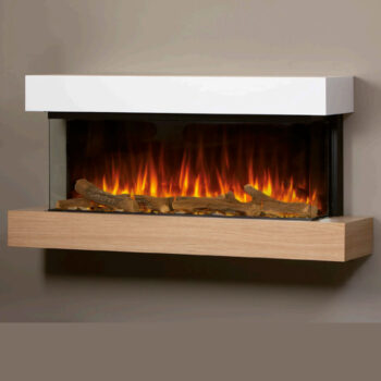 Texas 900 Painted / Veneer Electric Fireplace Suite