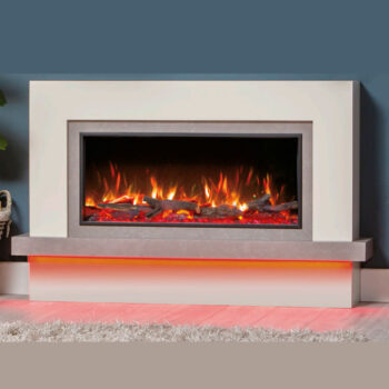Vermont 85 Painted / Veneer Electric Fireplace Suite