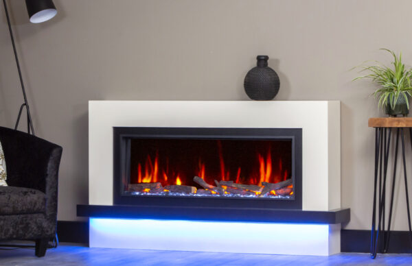 Vermont 85 Painted / Veneer Electric Fireplace Suite - Image 6