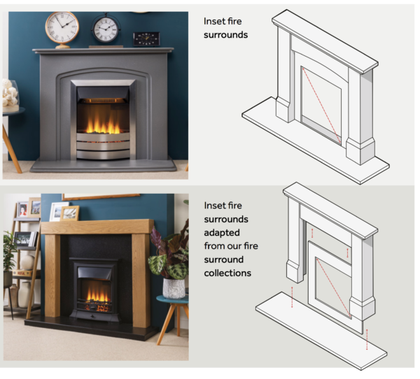 Harrow Painted Electric Fireplace Suite - Image 2