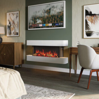 eStudio Arosa 140 Electric Fireplace Suite