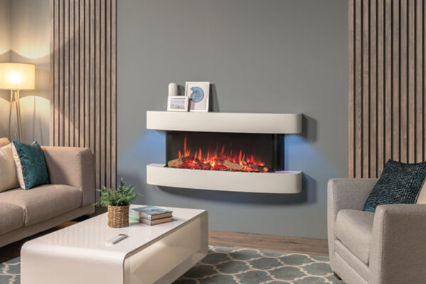 eStudio Cerreto 140 Electric Fireplace Suite